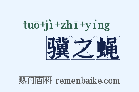 讬骥之蝇是什么意思的图片